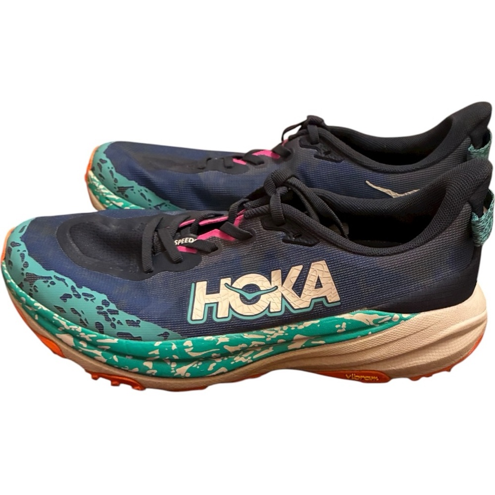 Hoka One One Speedgoat 6 Varsity Navy/Meteor Trail Running Shoes 11 D - Picture 4 of 14